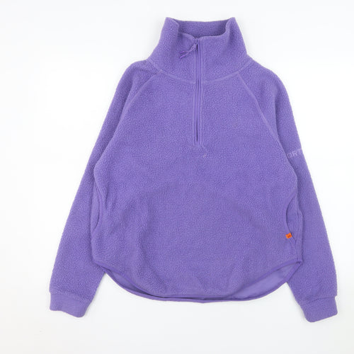 Portwest Women XS Purple Fleece 1/4 Zip Pullover Sweatshirt