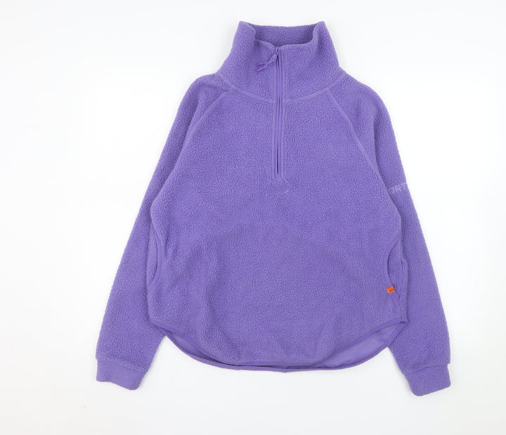 Portwest Women XS Purple Fleece 1/4 Zip Pullover Sweatshirt