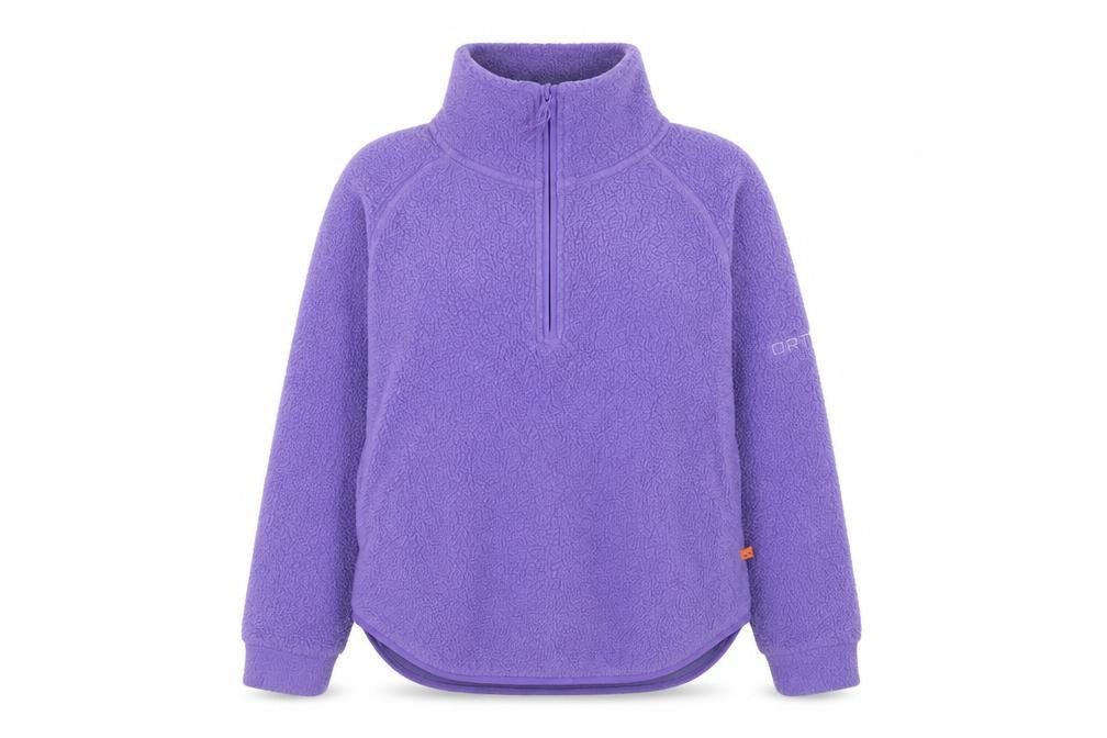 Portwest Women XS Purple Fleece 1/4 Zip Pullover Sweatshirt