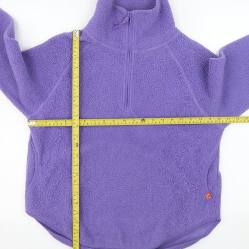 Portwest Women XS Purple Fleece 1/4 Zip Pullover Sweatshirt