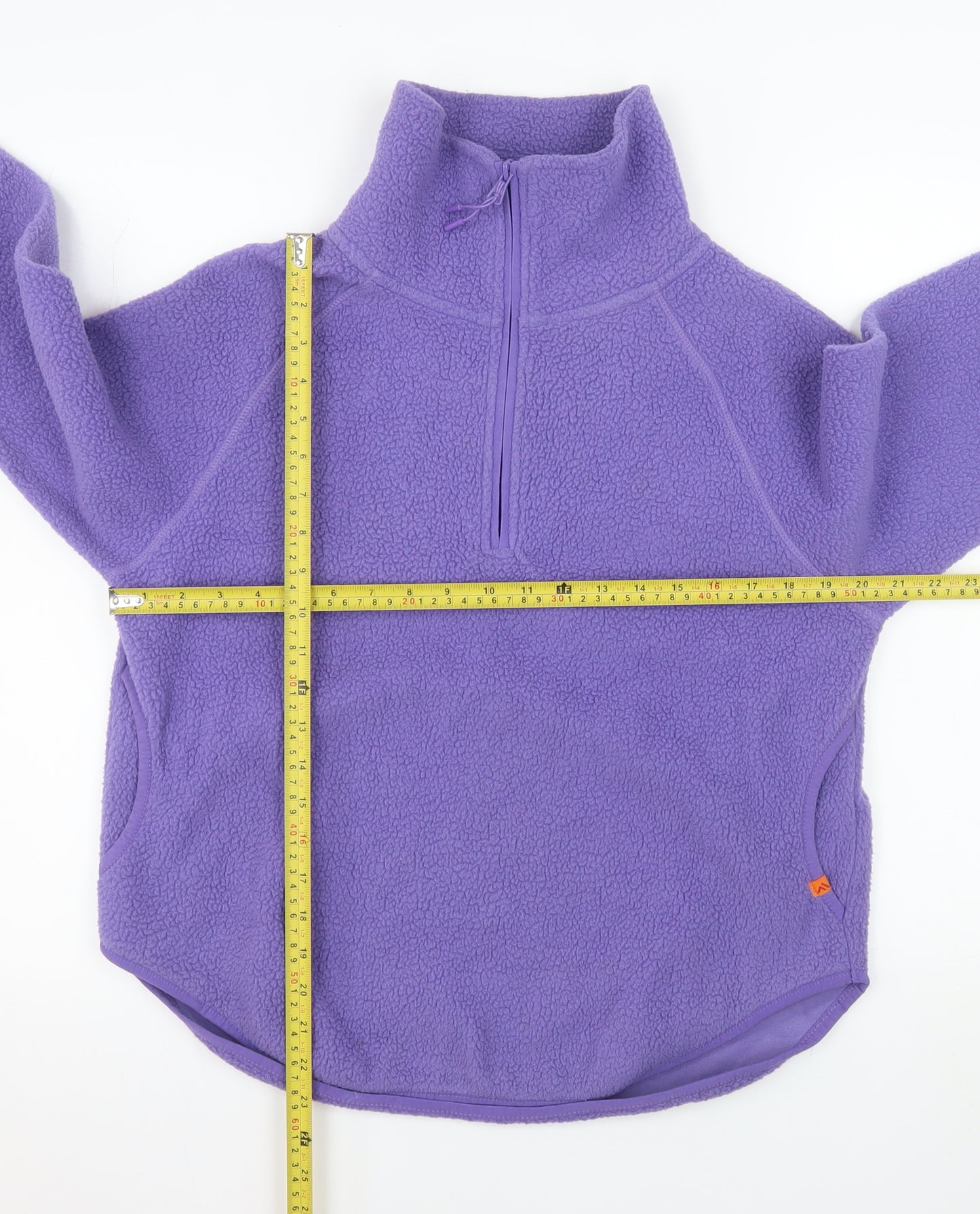 Portwest Women XS Purple Fleece 1/4 Zip Pullover Sweatshirt