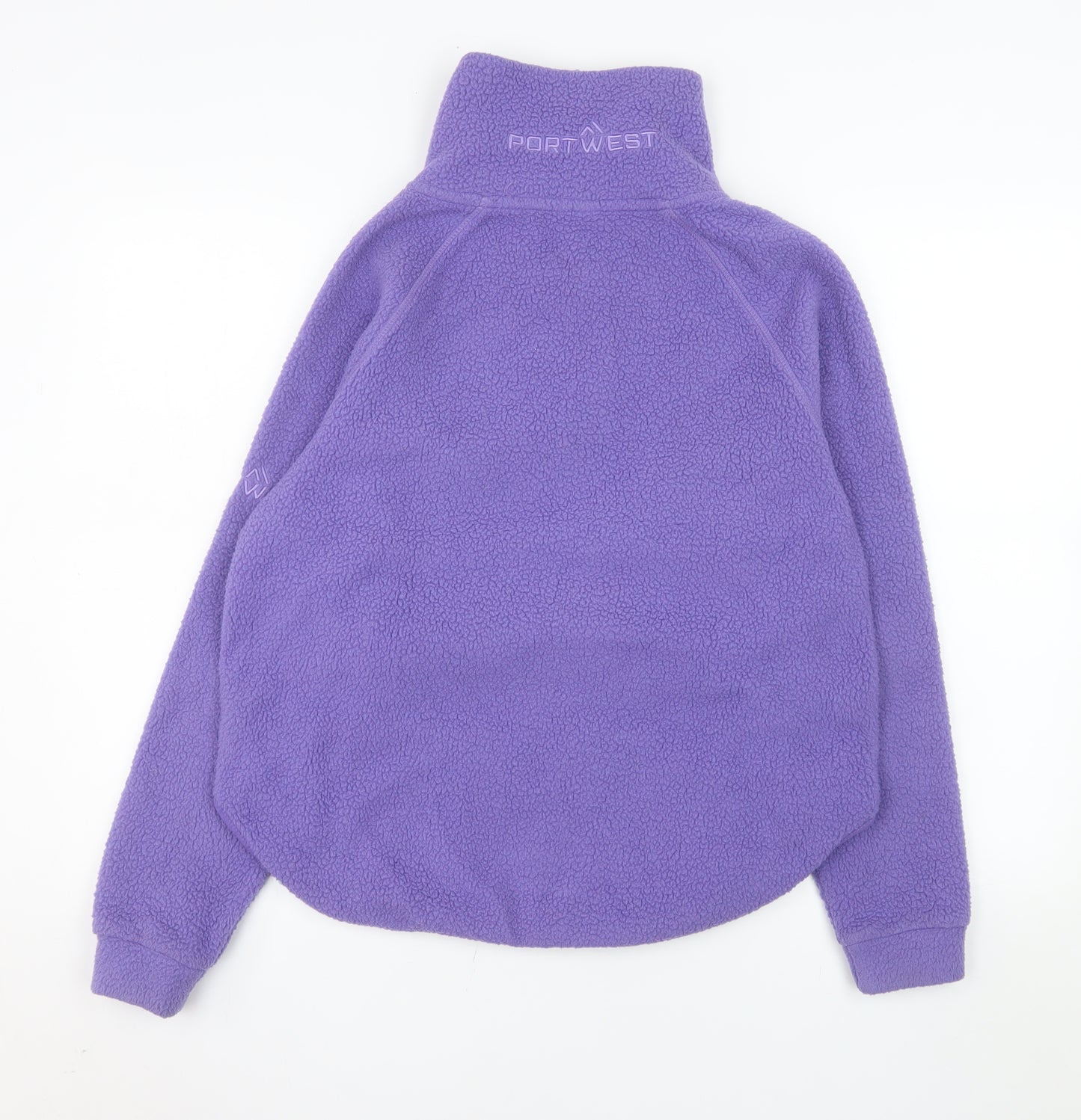 Portwest Women XS Purple Fleece 1/4 Zip Pullover Sweatshirt