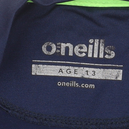 O'Neills Boys Blue Kerry GAA Long Sleeve Pullover Training Top Age 13