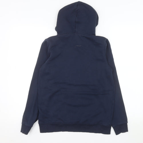 Jack & Jones Boys Blue Pullover Hoodie Size 164 Graphic Print Logo Sweatshirt