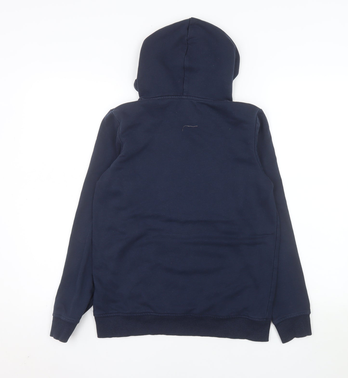 Jack & Jones Boys Blue Pullover Hoodie Size 164 Graphic Print Logo Sweatshirt