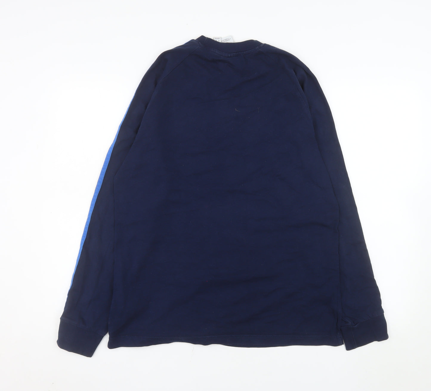 adidas Men's Blue Long Sleeve Crew Neck Casual Top Size M