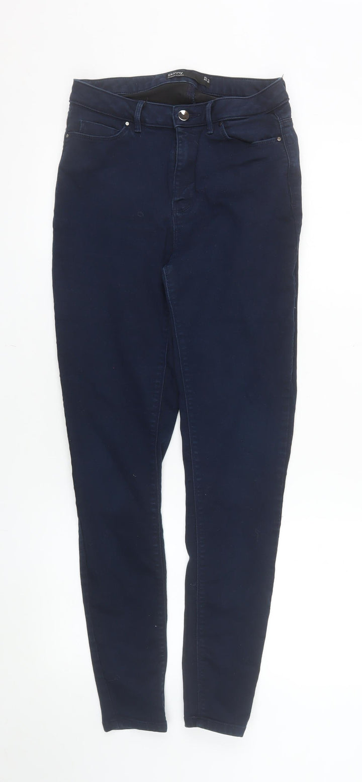 Dunnes Stores Women’s Blue Skinny Jeans Size 10 Mid Rise Stretch Denim