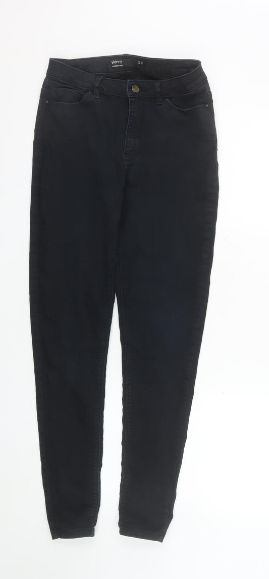Dunnes Stores Women’s Black Skinny Jeans Size 10 Slim Fit Stretch Denim