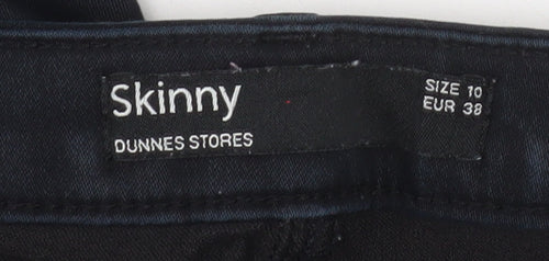 Dunnes Stores Women’s Black Skinny Jeans Size 10 Slim Fit Stretch Denim