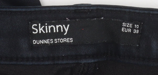 Dunnes Stores Women’s Black Skinny Jeans Size 10 Slim Fit Stretch Denim