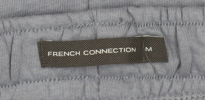 French Connection Men's Blue Sweat Shorts M Casual Cotton Blend