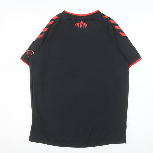 Hummel Boys Black Southampton FC Football Jersey Shirt 14 Years