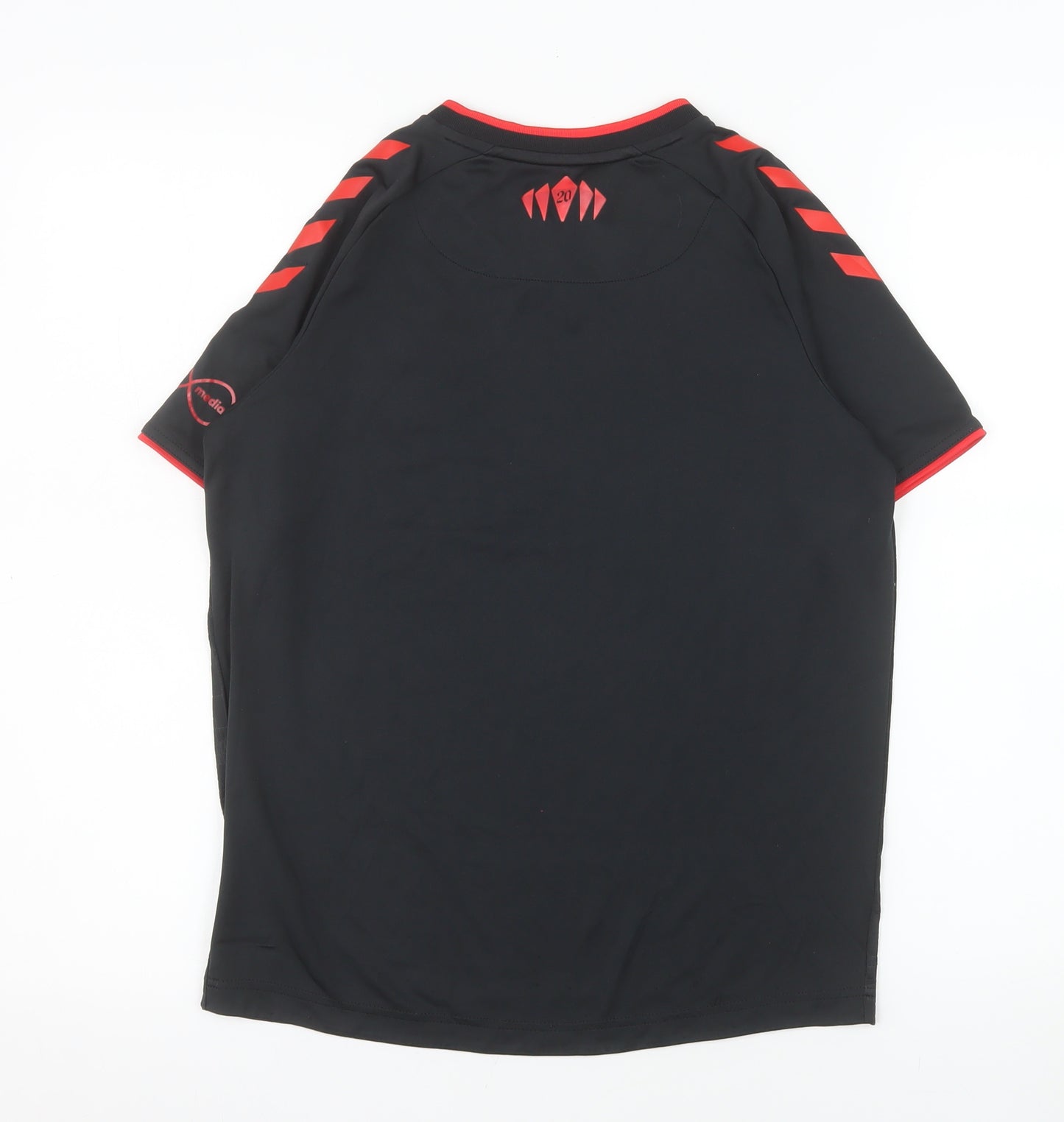 Hummel Boys Black Southampton FC Football Jersey Shirt 14 Years