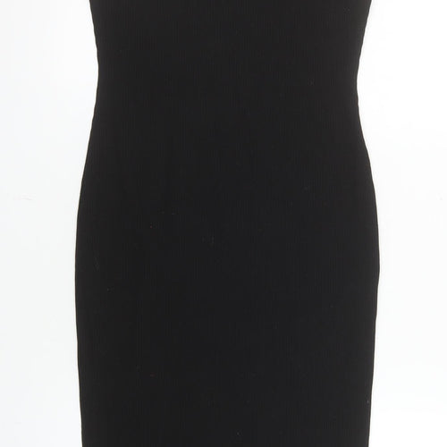 F&F Women Black Size 10 Bodycon Midi Sleeveless Dress