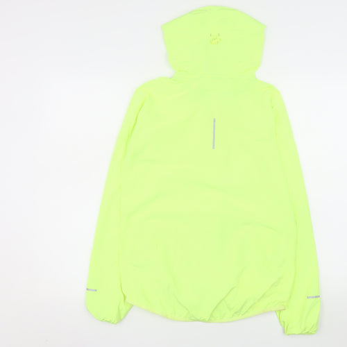 Atmosphere Women’s Yellow Hooded Windbreaker Jacket Size 10