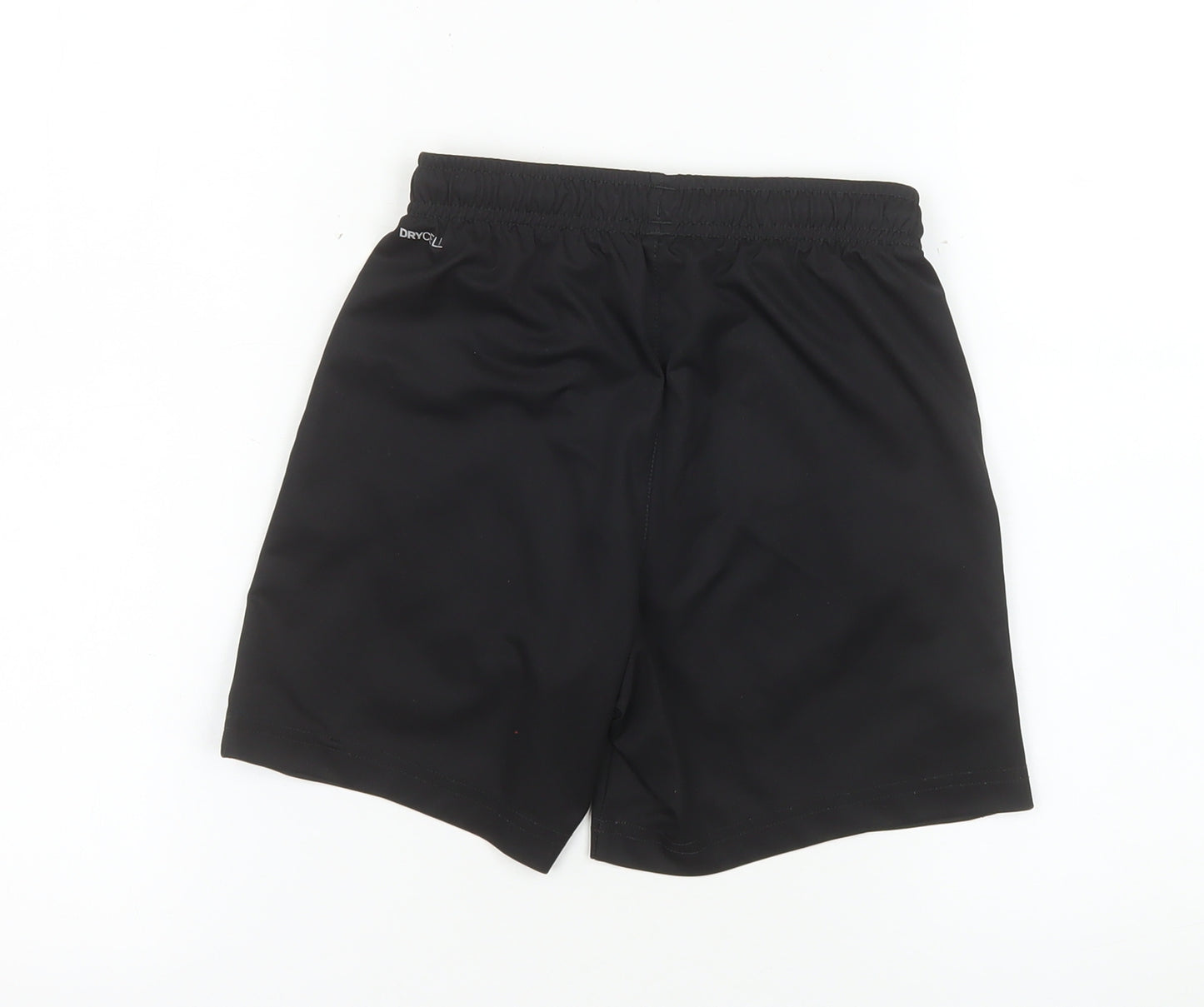 Puma Boys Black Orange Athletic Sports Shorts 9-10 Years