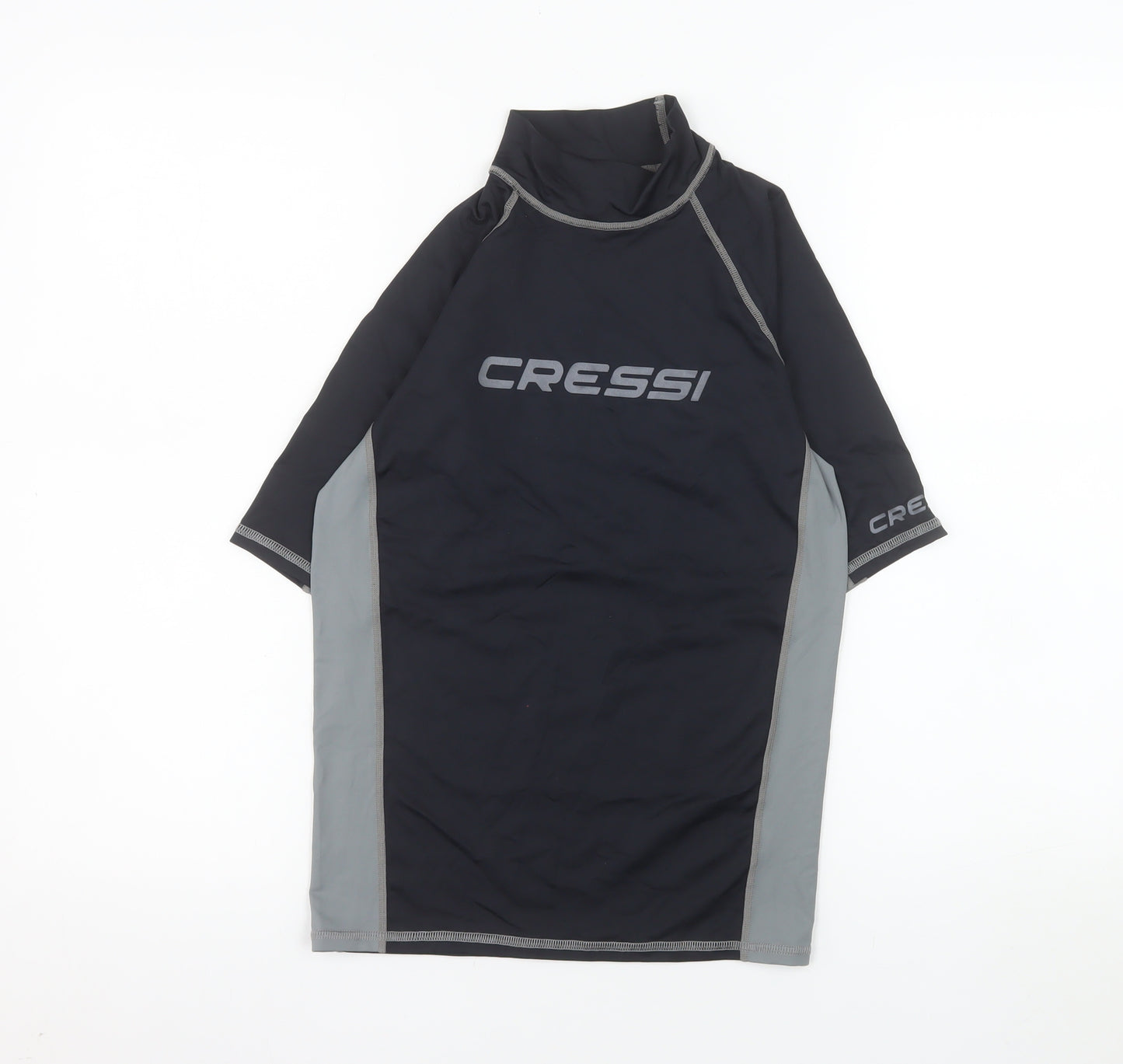Cressi Men's Black & Grey XS Rash Guard UV 50+ Swim Top