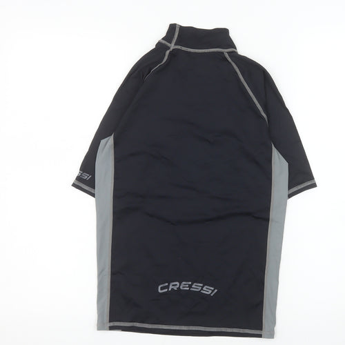 Cressi Men's Black & Grey XS Rash Guard UV 50+ Swim Top