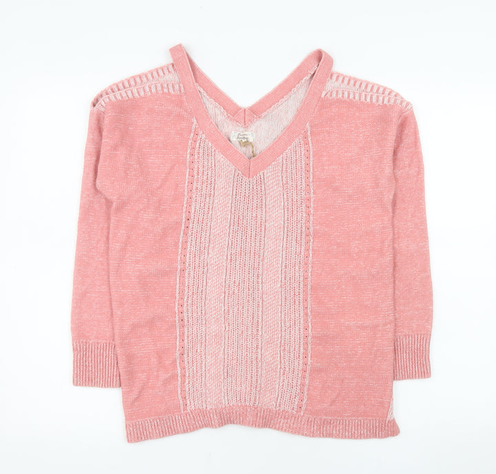 Matalan Women’s Pink V-Neck Knit Jumper Size 12