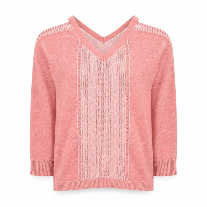 Matalan Women’s Pink V-Neck Knit Jumper Size 12