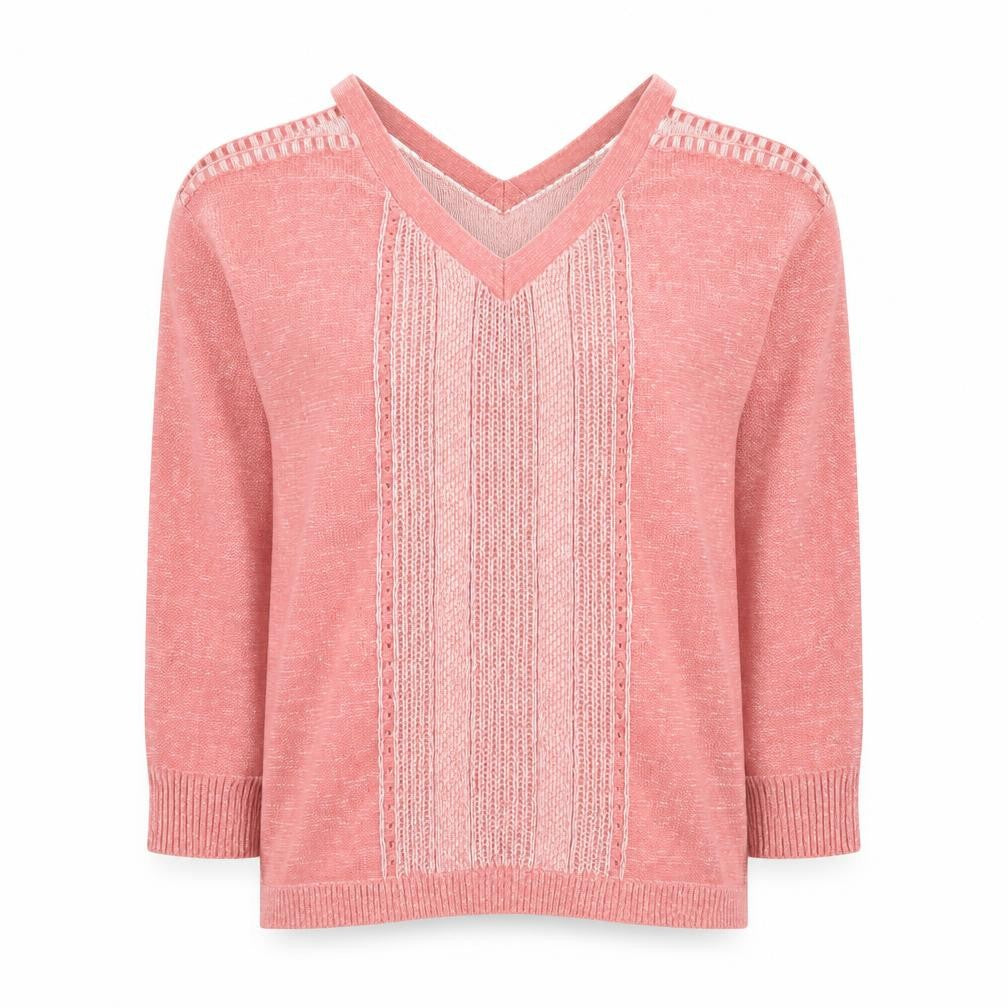 Matalan Women’s Pink V-Neck Knit Jumper Size 12