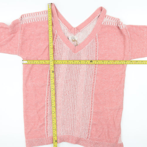 Matalan Women’s Pink V-Neck Knit Jumper Size 12