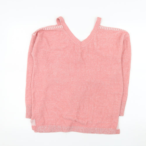 Matalan Women’s Pink V-Neck Knit Jumper Size 12