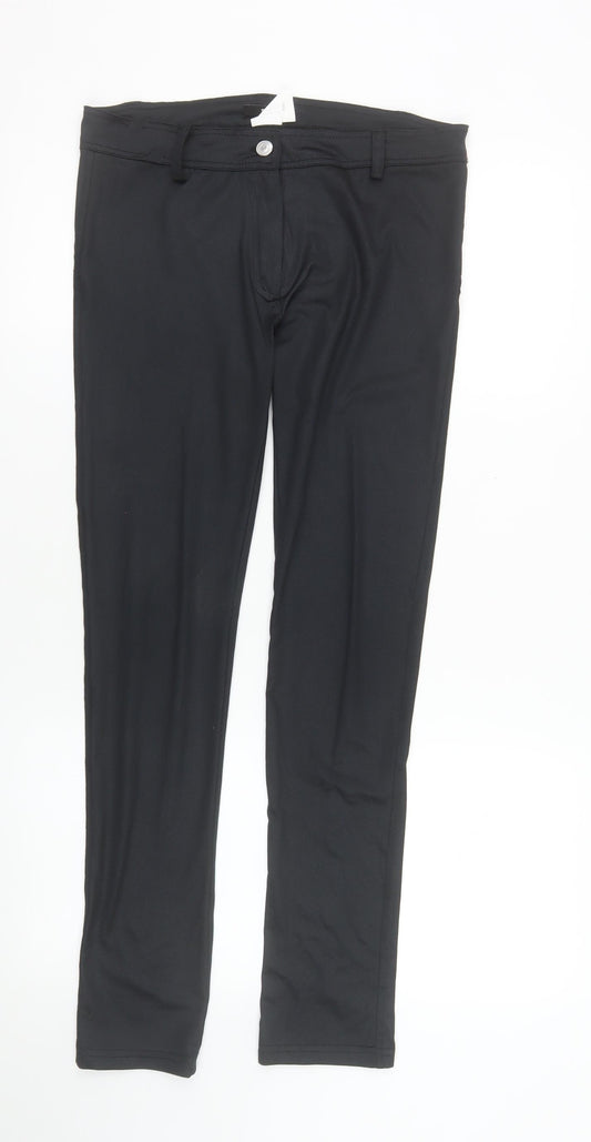 TFNC London Women's Black Stretch Leggings Size L Polyester Blend