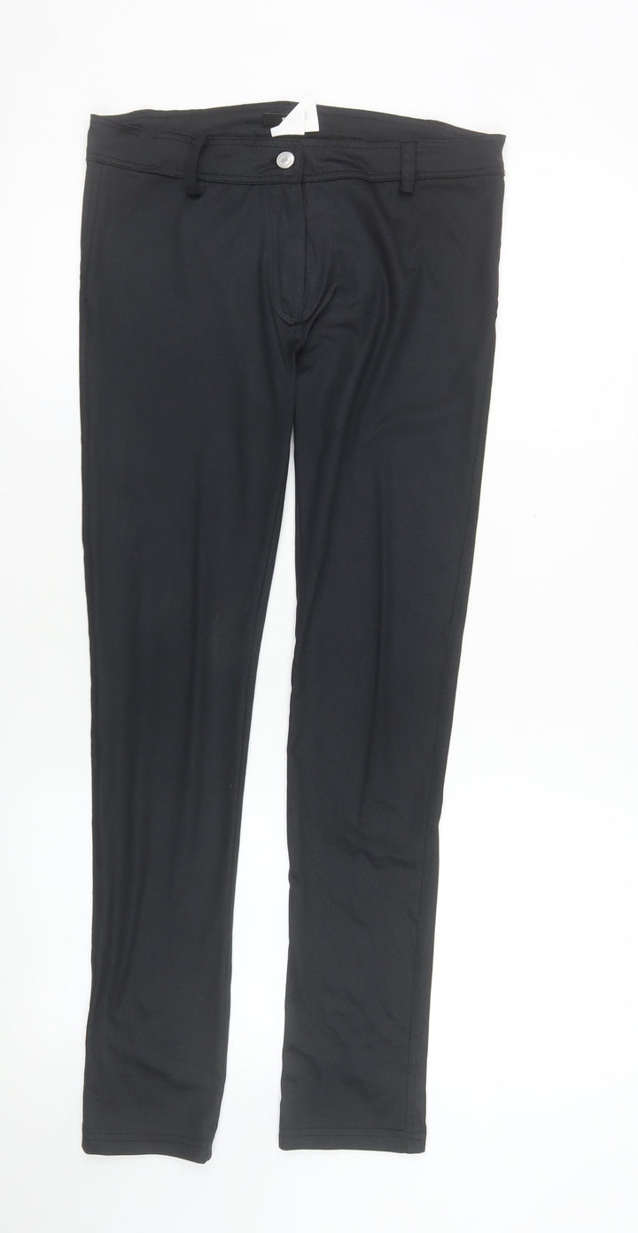TFNC London Women's Black Stretch Leggings Size L Polyester Blend