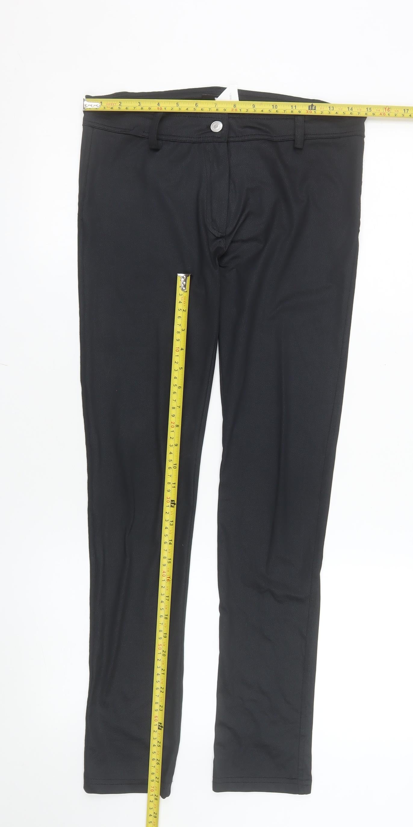 TFNC London Women's Black Stretch Leggings Size L Polyester Blend