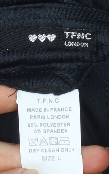 TFNC London Women's Black Stretch Leggings Size L Polyester Blend