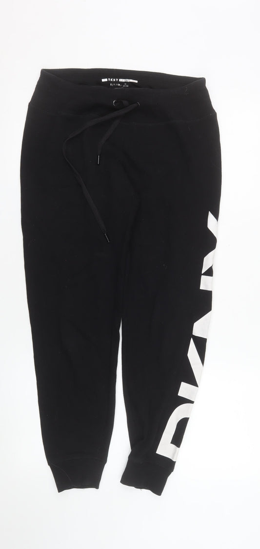 DKNY Sport Women's Black Jogger Sweatpants Size Small Cotton Blend