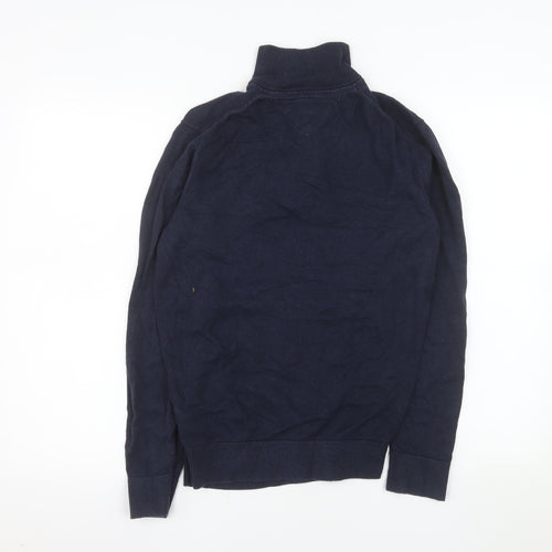 Tommy Hilfiger Men’s Blue 1/2 Zip Cotton Knit Sweatshirt S