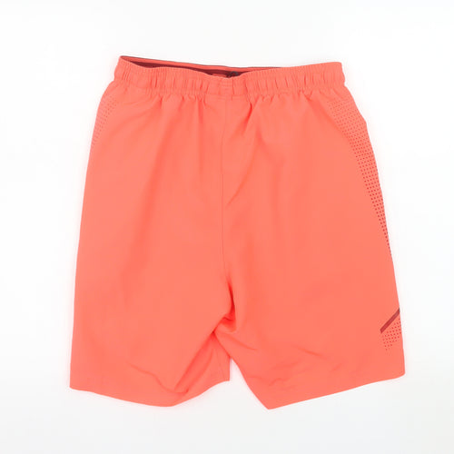 Under Armour Men's Orange HeatGear Athletic Shorts Medium Quick Dry