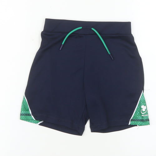 Dunnes Stores Boys Navy Blue 7-8 Years Athletic Shorts with Drawstring