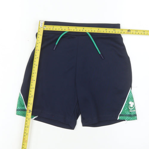 Dunnes Stores Boys Navy Blue 7-8 Years Athletic Shorts with Drawstring