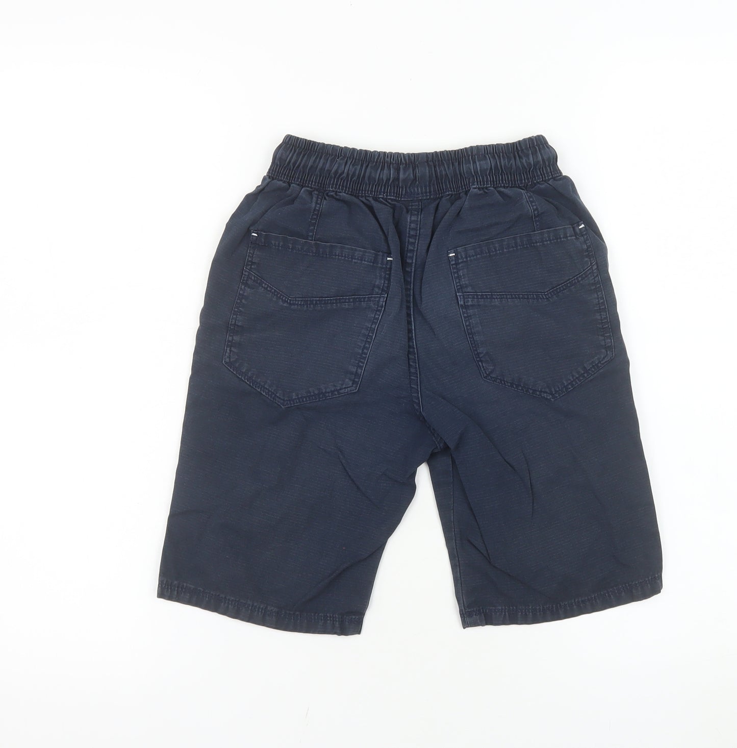 Next Boys Blue Cotton Twill Drawstring Shorts 10 Years Casual Summer Wear