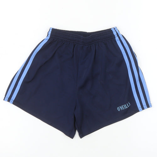 O’Neills Boys Blue Athletic Sports Shorts 24in Polyester Lightweight