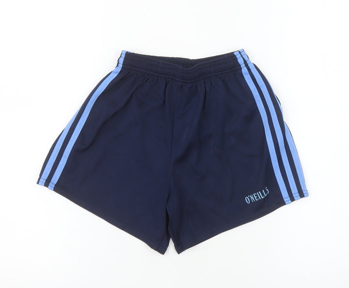 O’Neills Boys Blue Athletic Sports Shorts 24in Polyester Lightweight