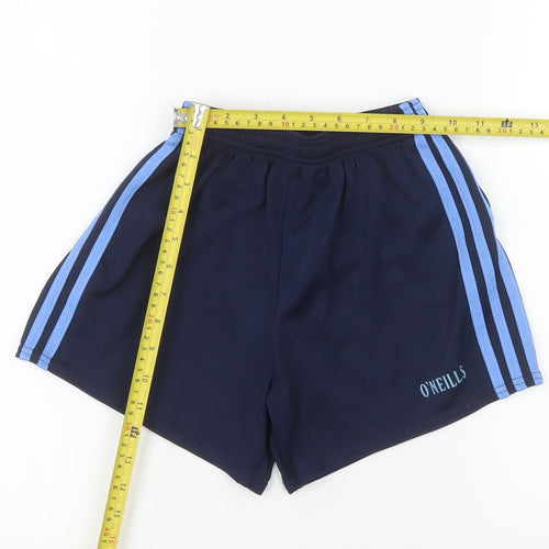 O’Neills Boys Blue Athletic Sports Shorts 24in Polyester Lightweight