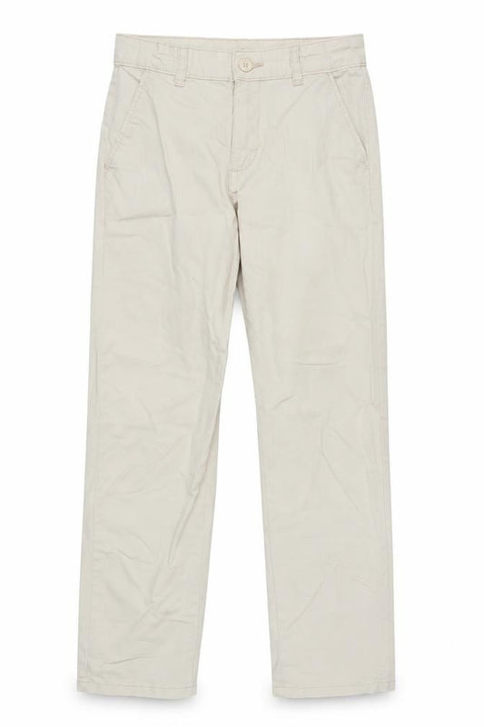 Dunnes Stores Boys Beige Chino Trousers 10-11 Years Cotton Blend