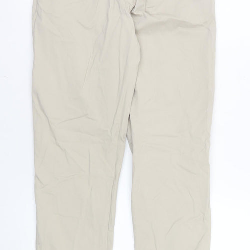 Dunnes Stores Boys Beige Chino Trousers 10-11 Years Cotton Blend
