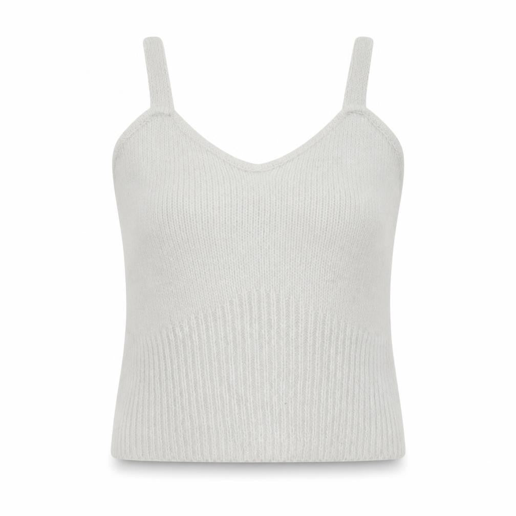 Nicole Miller Women's Grey Knit Camisole Tank Top Size S
