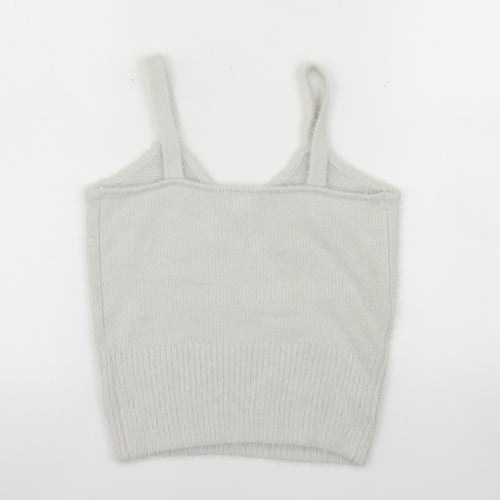 Nicole Miller Women's Grey Knit Camisole Tank Top Size S