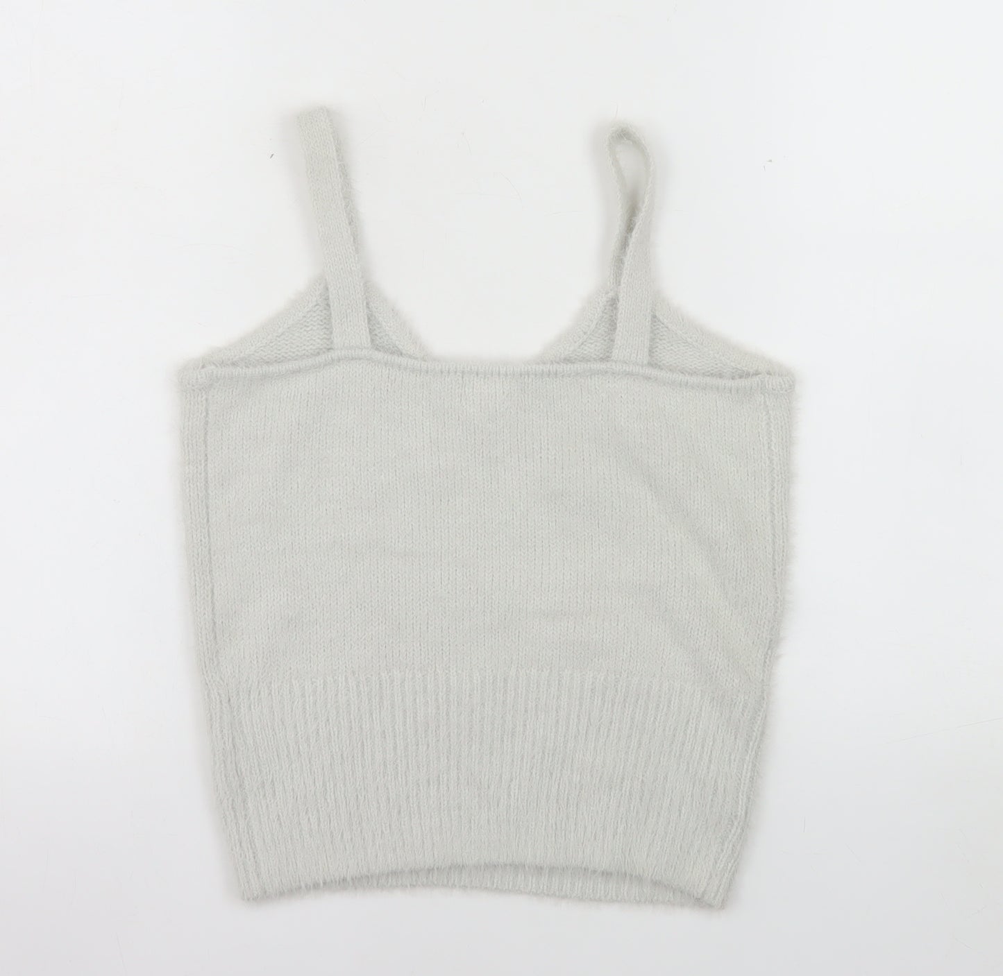 Nicole Miller Women's Grey Knit Camisole Tank Top Size S