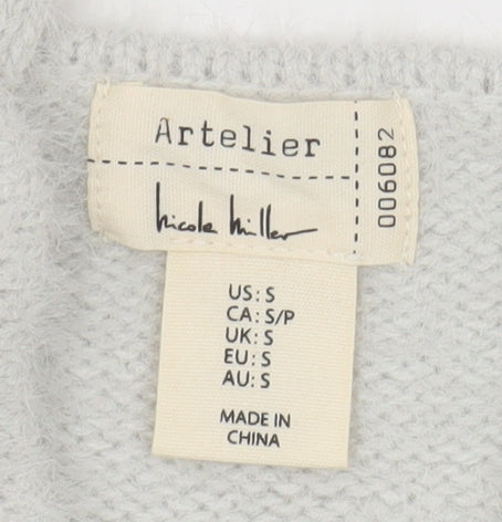 Nicole Miller Women's Grey Knit Camisole Tank Top Size S