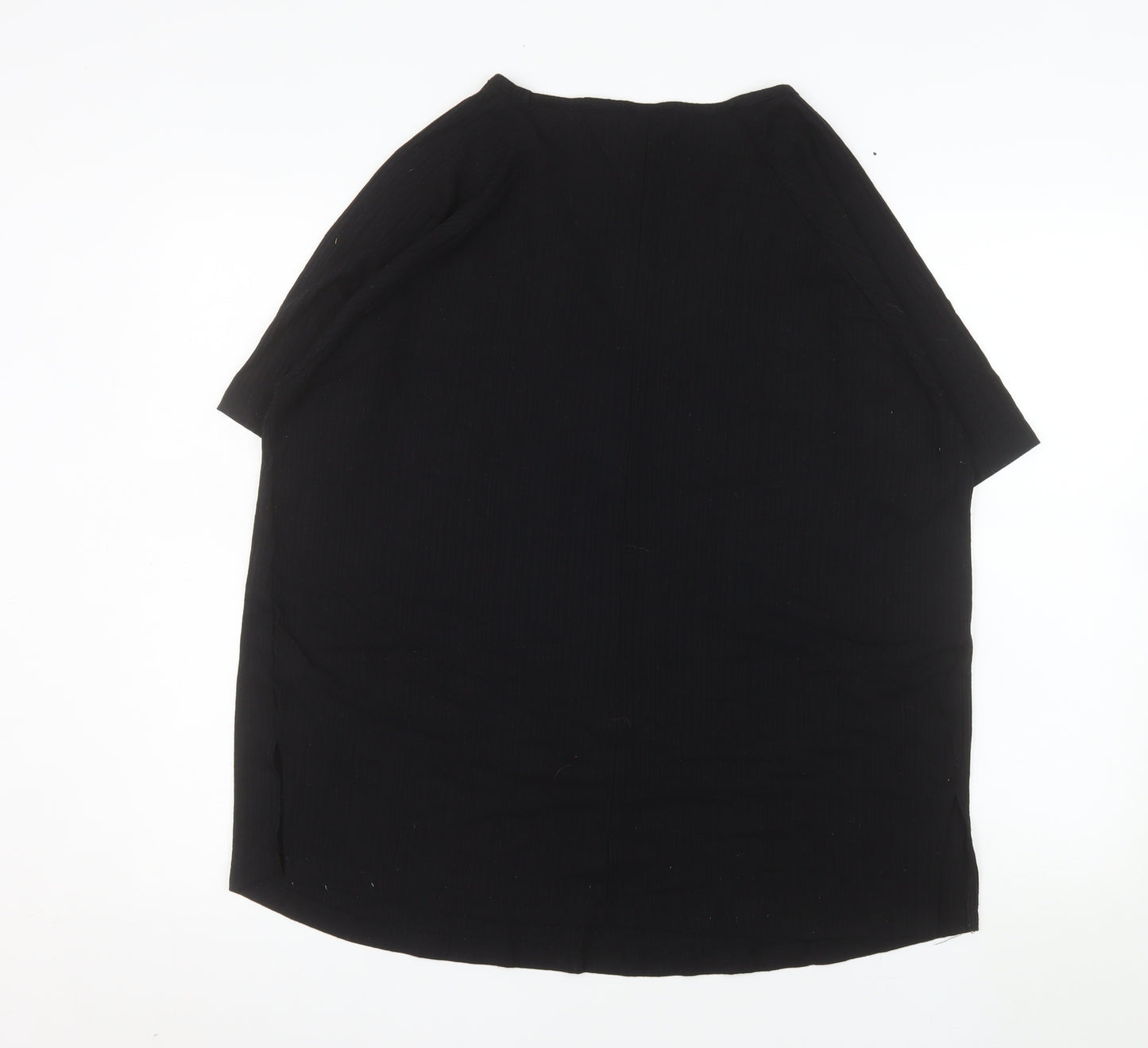 ASOS Women’s Black Cotton V-Neck Short Sleeve Tall Blouse UK 10