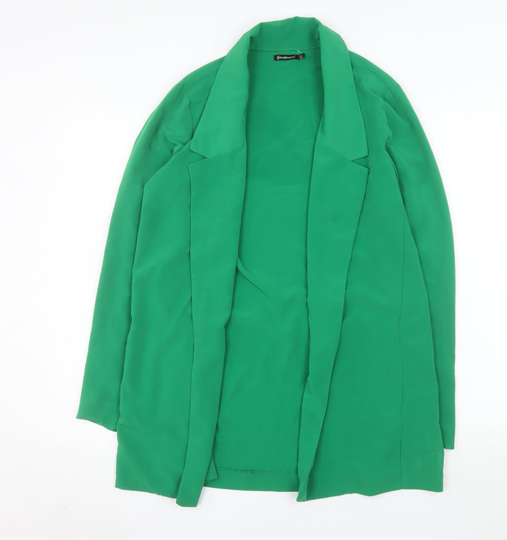 Stradivarius Women’s Green Regular Fit Single Breasted Blazer Size 12