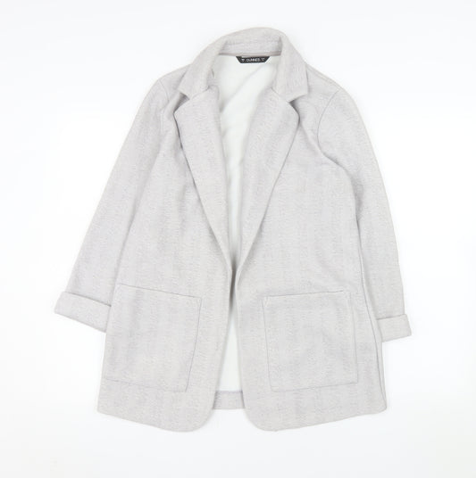 Dunnes Stores Women’s Grey Coatigan Small Mid-Length Knit Jacket