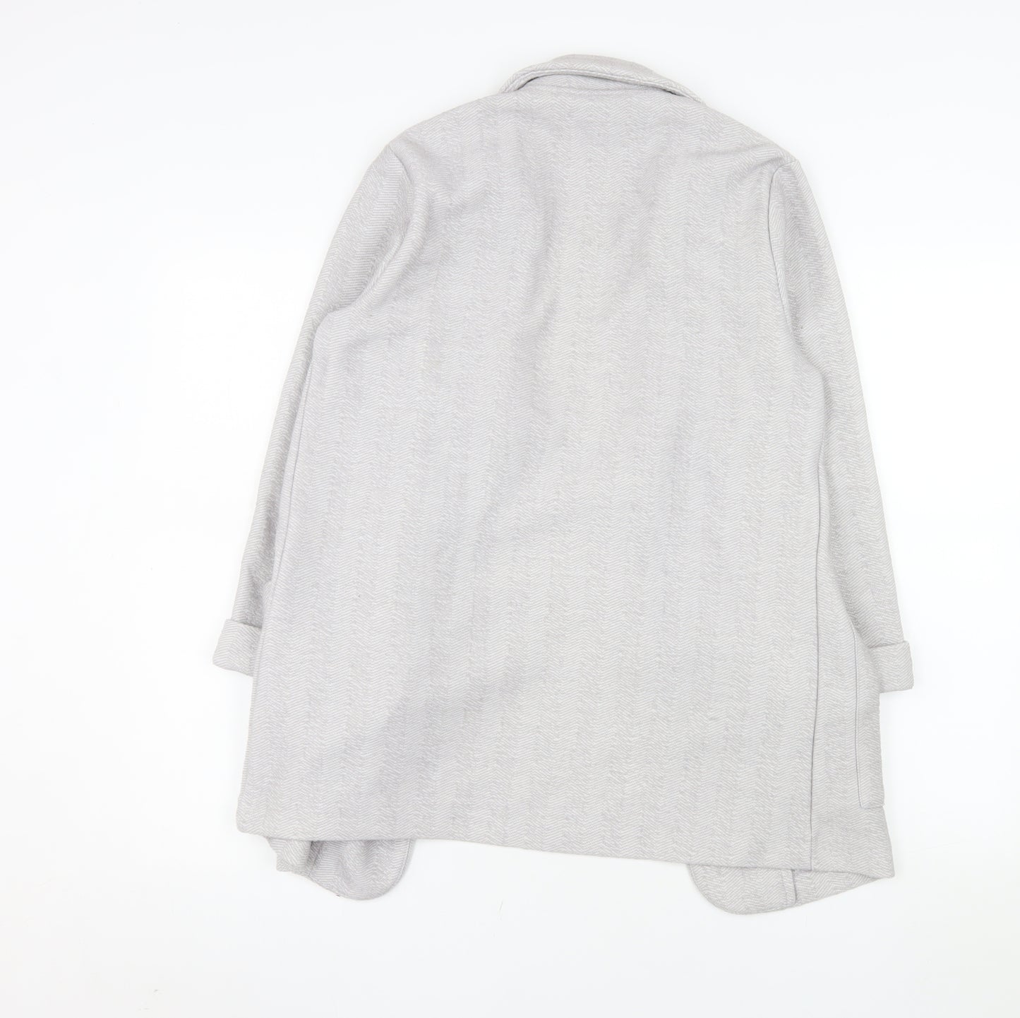 Dunnes Stores Women’s Grey Coatigan Small Mid-Length Knit Jacket